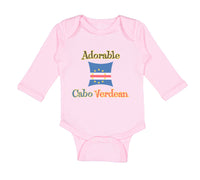 Long Sleeve Bodysuit Baby Adorable Cabo Verdean Cape Verde Boy & Girl Clothes - Cute Rascals
