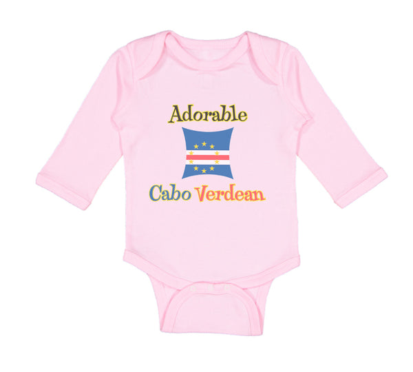 Long Sleeve Bodysuit Baby Adorable Cabo Verdean Cape Verde Boy & Girl Clothes - Cute Rascals