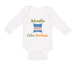 Long Sleeve Bodysuit Baby Adorable Cabo Verdean Cape Verde Boy & Girl Clothes - Cute Rascals