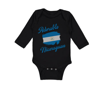 Long Sleeve Bodysuit Baby Adorable Nicaraguan Nicaragua Boy & Girl Clothes