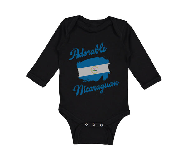 Long Sleeve Bodysuit Baby Adorable Nicaraguan Nicaragua Boy & Girl Clothes - Cute Rascals
