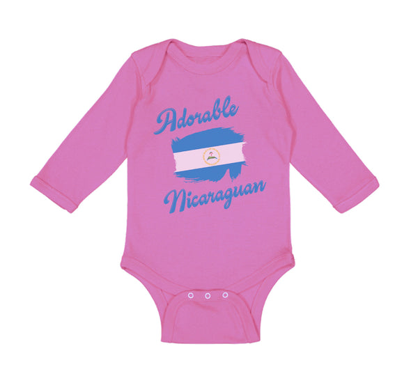 Long Sleeve Bodysuit Baby Adorable Nicaraguan Nicaragua Boy & Girl Clothes - Cute Rascals