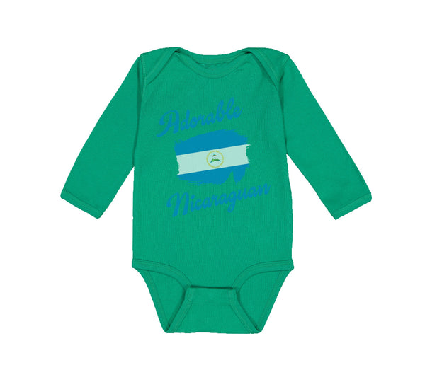 Long Sleeve Bodysuit Baby Adorable Nicaraguan Nicaragua Boy & Girl Clothes - Cute Rascals