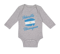 Long Sleeve Bodysuit Baby Adorable Nicaraguan Nicaragua Boy & Girl Clothes - Cute Rascals