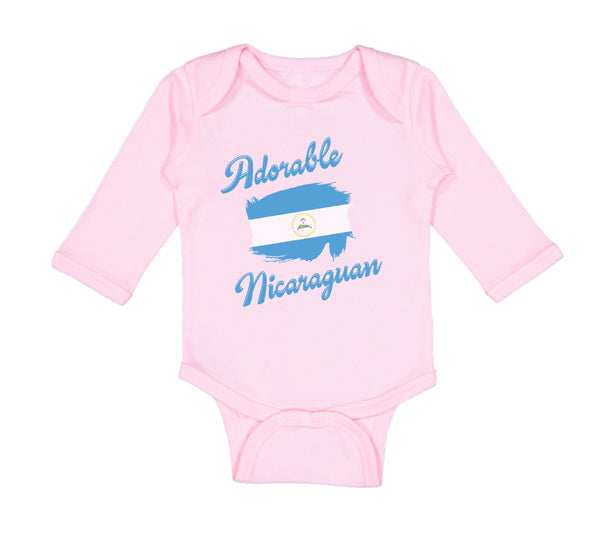 Long Sleeve Bodysuit Baby Adorable Nicaraguan Nicaragua Boy & Girl Clothes - Cute Rascals
