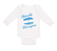 Long Sleeve Bodysuit Baby Adorable Nicaraguan Nicaragua Boy & Girl Clothes - Cute Rascals