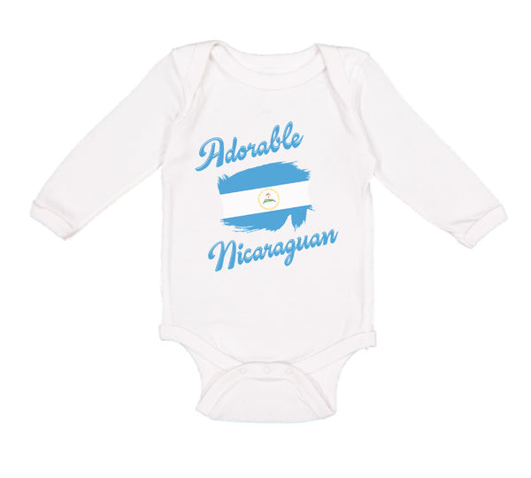 Long Sleeve Bodysuit Baby Adorable Nicaraguan Nicaragua Boy & Girl Clothes - Cute Rascals