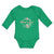 Long Sleeve Bodysuit Baby Mimi's Girl with Wreath Flowers and Leaves Cotton