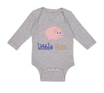 Long Sleeve Bodysuit Baby Pink Pig Little Ham Farm Boy & Girl Clothes Cotton