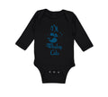 Long Sleeve Bodysuit Baby Blue Smiling Whale I'M Whaley Cute Ocean Sea Life
