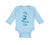 Long Sleeve Bodysuit Baby Blue Smiling Whale I'M Whaley Cute Ocean Sea Life - Cute Rascals