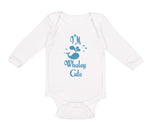 Long Sleeve Bodysuit Baby Blue Smiling Whale I'M Whaley Cute Ocean Sea Life - Cute Rascals