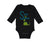 Long Sleeve Bodysuit Baby Green Dinosaur Dino Little Sister Saurus Cotton - Cute Rascals