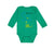 Long Sleeve Bodysuit Baby Green Dinosaur Dino Little Sister Saurus Cotton - Cute Rascals