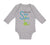 Long Sleeve Bodysuit Baby Green Dinosaur Dino Little Sister Saurus Cotton - Cute Rascals