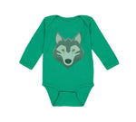 Long Sleeve Bodysuit Baby Wolf Head Boy & Girl Clothes Cotton