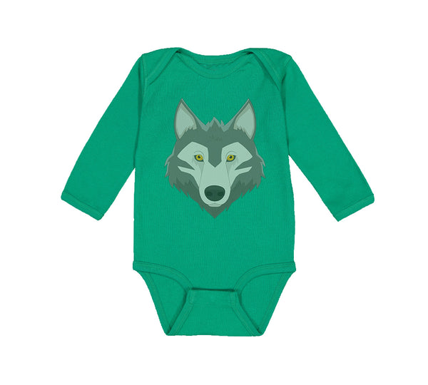 Long Sleeve Bodysuit Baby Wolf Head Boy & Girl Clothes Cotton