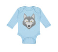 Long Sleeve Bodysuit Baby Wolf Head Boy & Girl Clothes Cotton