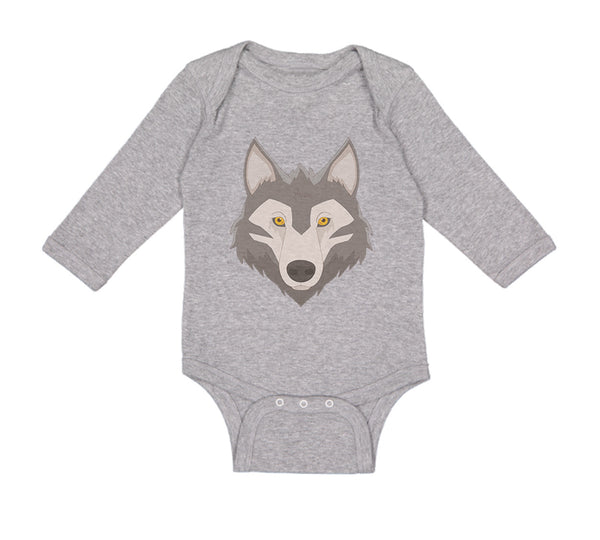 Long Sleeve Bodysuit Baby Wolf Head Boy & Girl Clothes Cotton