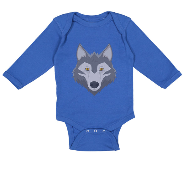 Long Sleeve Bodysuit Baby Wolf Head Boy & Girl Clothes Cotton