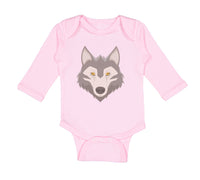 Long Sleeve Bodysuit Baby Wolf Head Boy & Girl Clothes Cotton