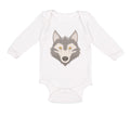 Long Sleeve Bodysuit Baby Wolf Head Boy & Girl Clothes Cotton
