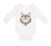 Long Sleeve Bodysuit Baby Wolf Head Boy & Girl Clothes Cotton