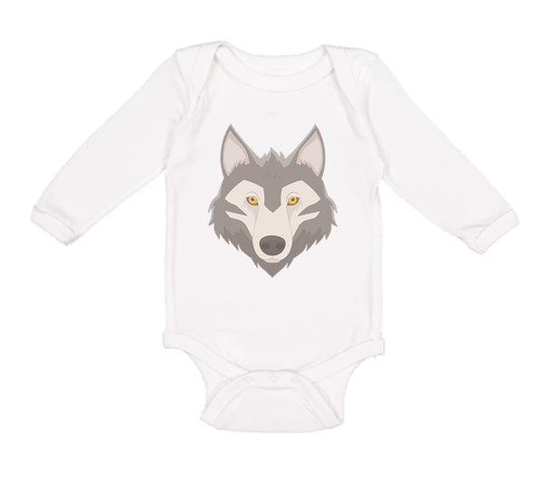 Long Sleeve Bodysuit Baby Wolf Head Boy & Girl Clothes Cotton
