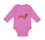 Long Sleeve Bodysuit Baby Dachshund Dog Lover Pet A Boy & Girl Clothes Cotton - Cute Rascals