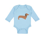 Long Sleeve Bodysuit Baby Dachshund Dog Lover Pet A Boy & Girl Clothes Cotton - Cute Rascals