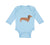 Long Sleeve Bodysuit Baby Dachshund Dog Lover Pet A Boy & Girl Clothes Cotton - Cute Rascals