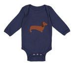 Long Sleeve Bodysuit Baby Dachshund Dog Lover Pet A Boy & Girl Clothes Cotton - Cute Rascals