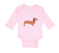 Long Sleeve Bodysuit Baby Dachshund Dog Lover Pet A Boy & Girl Clothes Cotton - Cute Rascals