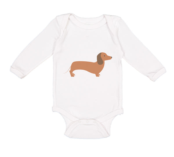 Long Sleeve Bodysuit Baby Dachshund Dog Lover Pet A Boy & Girl Clothes Cotton - Cute Rascals