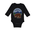 Long Sleeve Bodysuit Baby Glacier National Park Funny Humor Boy & Girl Clothes