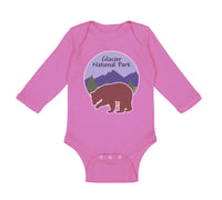 Long Sleeve Bodysuit Baby Glacier National Park Funny Humor Boy & Girl Clothes - Cute Rascals