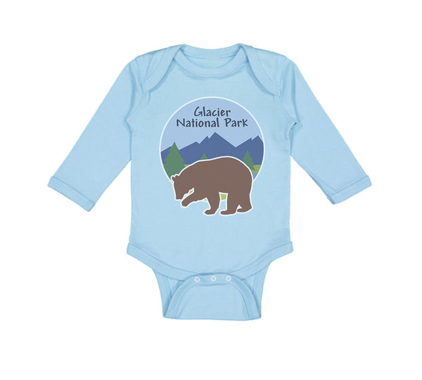 Long Sleeve Bodysuit Baby Glacier National Park Funny Humor Boy & Girl Clothes - Cute Rascals