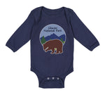 Long Sleeve Bodysuit Baby Glacier National Park Funny Humor Boy & Girl Clothes - Cute Rascals