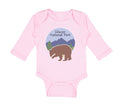 Long Sleeve Bodysuit Baby Glacier National Park Funny Humor Boy & Girl Clothes