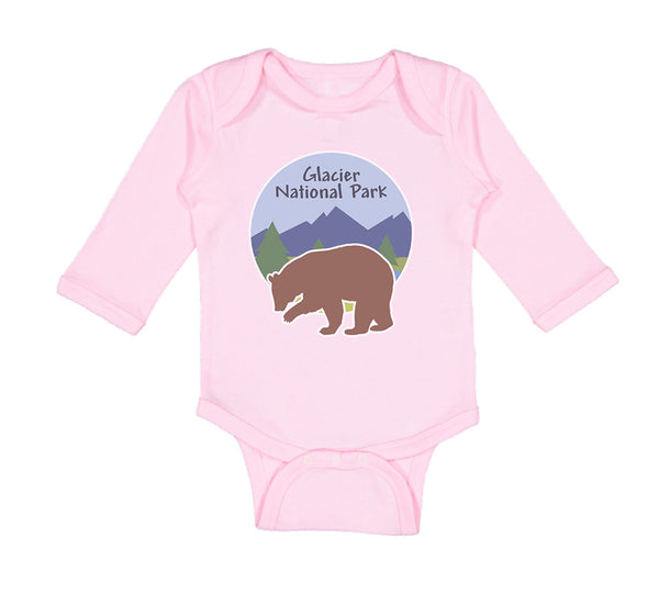 Long Sleeve Bodysuit Baby Glacier National Park Funny Humor Boy & Girl Clothes - Cute Rascals