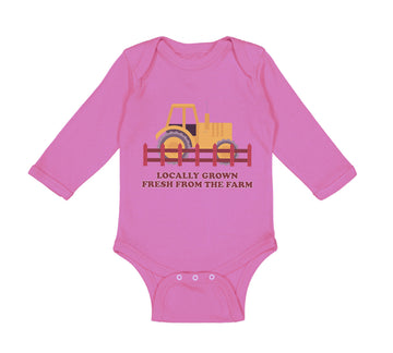 Long Sleeve Bodysuit Baby Locally Grown Fresh from The Farm Boy & Girl Clothes