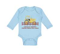 Long Sleeve Bodysuit Baby Locally Grown Fresh from The Farm Boy & Girl Clothes