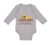 Long Sleeve Bodysuit Baby Locally Grown Fresh from The Farm Boy & Girl Clothes