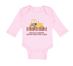 Long Sleeve Bodysuit Baby Locally Grown Fresh from The Farm Boy & Girl Clothes