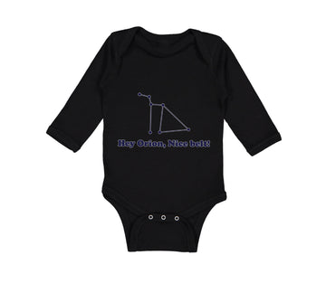 Long Sleeve Bodysuit Baby Hey Orion Nice Belt! Planets Space Boy & Girl Clothes