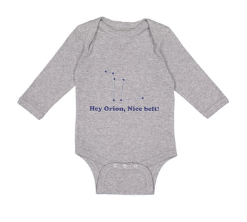 Long Sleeve Bodysuit Baby Hey Orion Nice Belt! Planets Space Boy & Girl Clothes