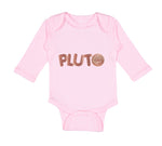 Long Sleeve Bodysuit Baby Pluto Planets Space Boy & Girl Clothes Cotton