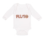 Long Sleeve Bodysuit Baby Pluto Planets Space Boy & Girl Clothes Cotton