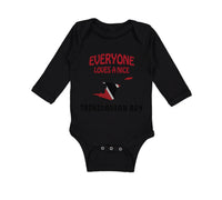 Long Sleeve Bodysuit Baby Loves Nice Trinidadian Trinidad Tobago Cotton