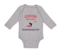 Long Sleeve Bodysuit Baby Loves Nice Trinidadian Trinidad Tobago Cotton